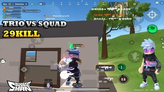 TRIO VS SQUAD 29KILL | Power of MK14 6x scope NO RECOILD | SOUTH SAUSAGE MAN