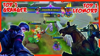 Top 1 Granger & Top 1 Leomord in 1 Squad! - Mobile Legends - MLBB