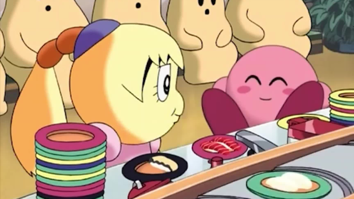 Your little cutie suddenly appears! Kirby baby's naughty moment~