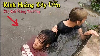 Hiếu Vlogs | Liều Mình Giải Cứu Chị Gái Đáng Thương Đuối Nước Cứu Mèo Con Tội Nghiệp