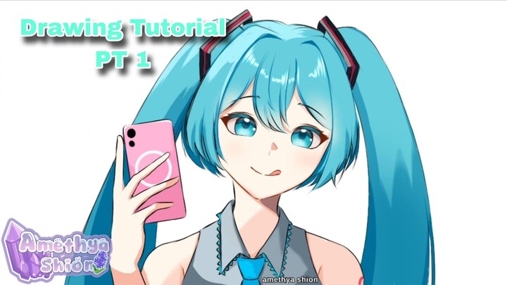 Speed paint Hatsune miku 🩵