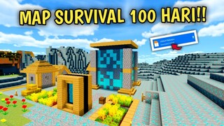 MAP SURVIVAL INI BEKAS GUA BIKIN KONTEN 100 HARI SURVIVAL😂 - Map Showcase Minecraft #166