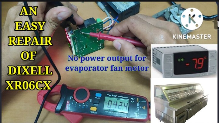 DIXELL XR06CX NO POWER OUTPUT FOR EVAPORATOR FAN MOTOR FIXED
