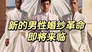 What does the wedding dress look like that makes straight men around the world tremble with fear?