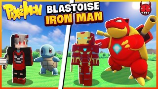 Minecraft Pixelmon Songfish Thu Phục Blastoise Iron Man Ngầu Lòi