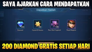 CARA MENDAPATKAN 200 DIAMOND GRATIS SETIAP HARI MENGGUNAKAN APLIKASI HELO | MOBILE LEGENDS BANG BANG