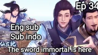 【The sword immortal is here】Ep 34 1080p Eng sub | Sub indo