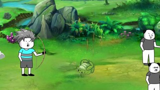 Ở tập 2, người ta tranh giành con cóc cấp 1 nên tôi chỉ nuôi con rắn đen cấp 5.