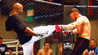 A street fighter challenges a guy, not knowing he's the big-shot MMA boxing champ