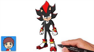 Cara Menggambar Shadow the Hedgehog dengan Mudah