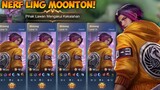 NERF LING MOONTON! | TOP GLOBAL LING - Mobile Legends
