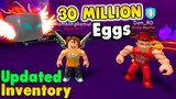 Inventory of nr 1 egg Hatcher of ALL TIME in Roblox bubble gum simulator