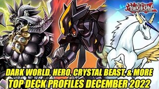 Dark World, Hero, Crystal Beast, & More! Yu-Gi-Oh! Top Deck Profiles December 2022