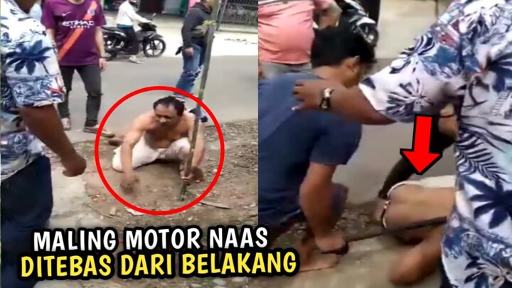 MAMPUSIN || Maling Motor ini Di Tebas Sajam Dari Belakang