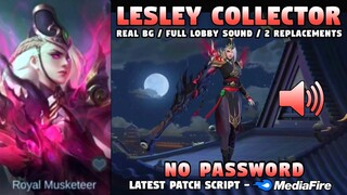 Lesley Collector Skin Script | Full Sound & HD Effects w/ Background - No Password | Mobile Legends