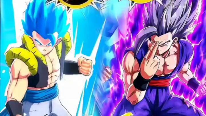 What happens when the Beast‑mode Gohan and Gogeta both unleash their techniques at the same time?