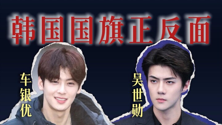 车银优 吴世勋： 韩国国旗的正反面