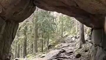 I_Build_Tiny_Survival_Cabin_under_cliff_overhang