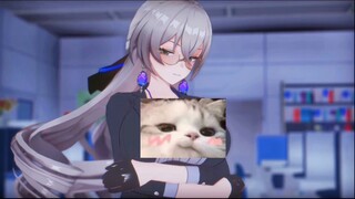 Bronya: You're still working overtime so late, let me help you relieve the pressure