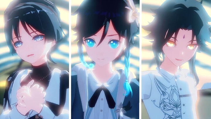 [Genshin Impact MMD] WA DA DA of three wind men's impression clothes (modified model distribution)