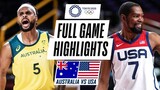 USA vs AUSTRALIA Full Game Highlights | 2021 Tokyo Olympics | Semi Finals NBA 2K21