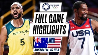 USA vs AUSTRALIA Full Game Highlights | 2021 Tokyo Olympics | Semi Finals NBA 2K21