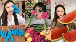 Thánh Ăn Đá Lạnh Như Ăn Kẹo Ngọt, Ăn Trái Cây Bộc Chocola - ASMR Ice Crunchy Eating sound#65