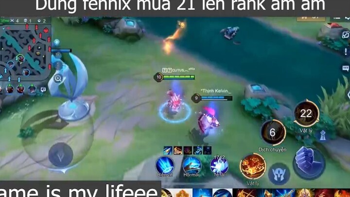 Dùng fennix mùa 21 lên rank ầm ầm p3 #gameismylifeee