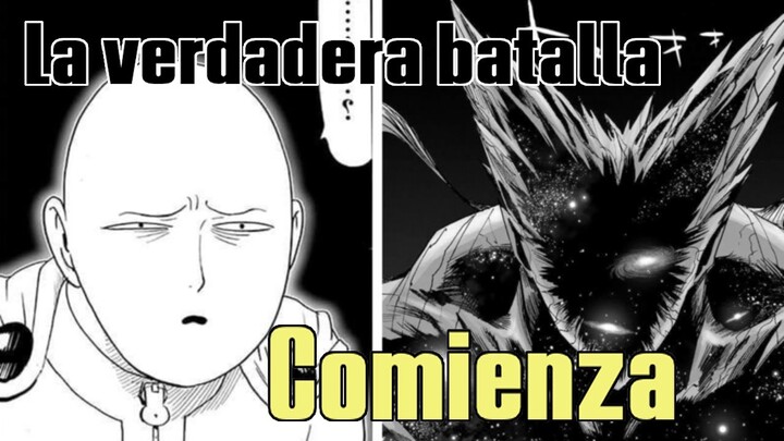 Garou recibe el poder de dios para pelear contra saitama | One punch man manga 209/164 (redibujo)