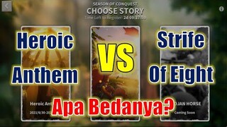 Heroic Anthem vs Strife of Eight, Apa Bedanya? Rise of Kingdoms Indonesia