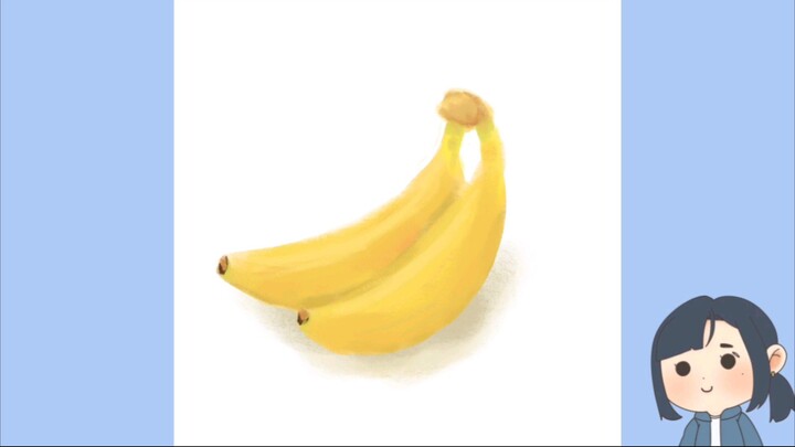 Menggambar Buah Pisang