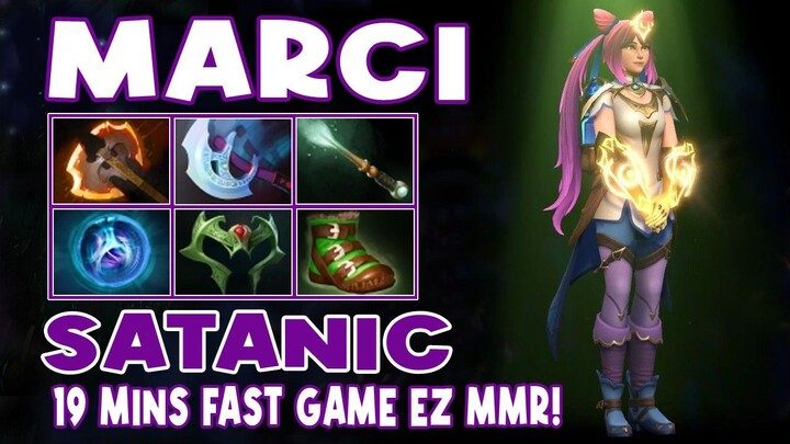 Marci Satanic Gameplay 19MINS FAST GAME EZ MMR - Dota 2 Highlights - Daily Dota 2 TV