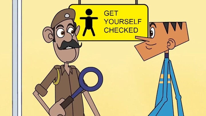 Suppandi Creating Chaos At The Airport |  Animated Story | Cartoon Stories
