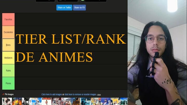 Tier List_Rank de (Quase) Todos os Animes Que Já Vi