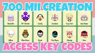Best 700+ Mii Character Creation Access Key Codes In Miitopia (Nintendo Switch)