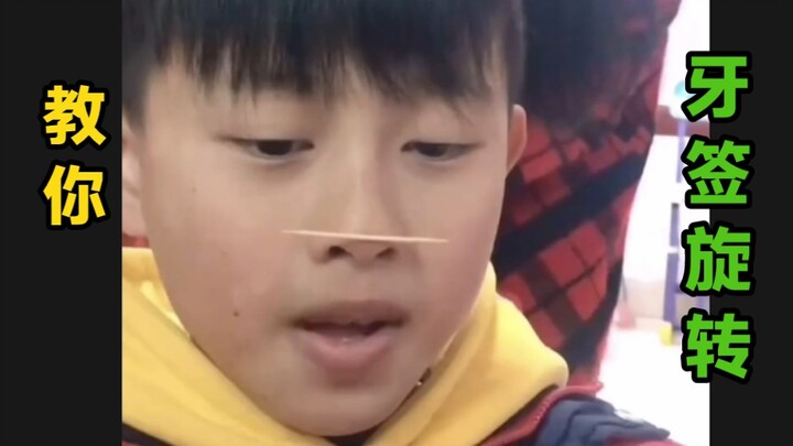 Một mình chơi trò mạo hiểm, hướng dẫn bạn cách làm tăm xỉa răng xoay trên mũi