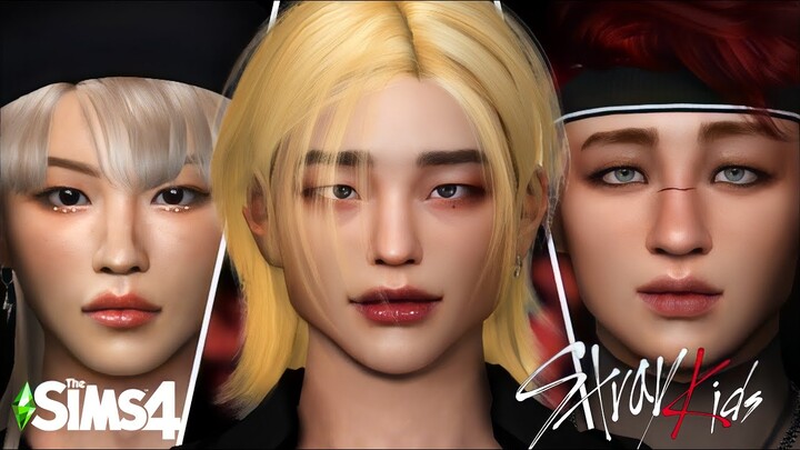 ⚡THE SIMS 4 ¦ CAS - Stray Kids HYUNJIN, BANG CHAN, FELIX⚡