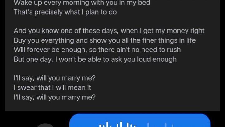 "Marry me" coversong muna guys