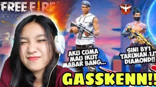 NGELADENIN ORANG SONGONG SOLO VS DUA KOPRAL JONO REACTION GARENA FREE FIRE