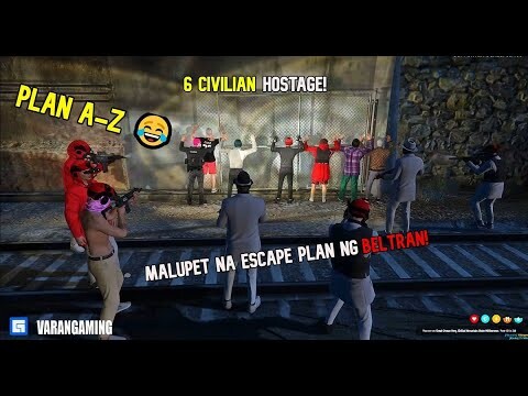 ESCAPE PLAN NG BELTRAN NAKATAKAS SA HOSTAGE TAKING! | GTA V ROLEPLAY