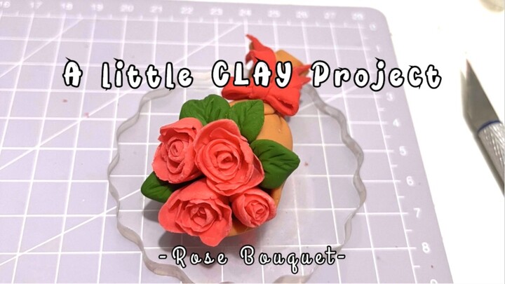 DIY CLAY Project | Making a Rose Bouquet