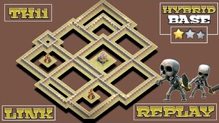 NEW TH11 WAR BASE + REPLAY PROOF + LINK | ZAP WITCHES / HYBRID / ZAP DRAGON | CLASH OF CLANS
