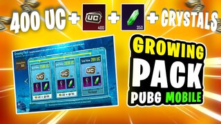 GROWING PACK EVENT PUBG MOBILE | 350 CRYSTALS FREE 100% | FREE 400 UC REBATE