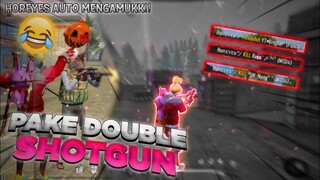 SOLO VS SQUAD DI RANK MASTER PAKE DOUBLE SHOTGUN FREE FIRE - GREGET DAN KOCAK