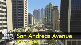 San Andreas Avenue (west to east) | Drone Style | The GTA V Tourist