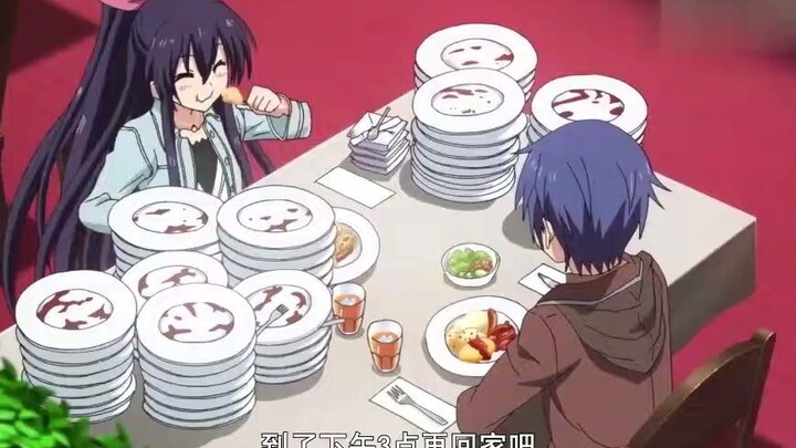 Hearing that the male lead doesn’t mind girls with big appetites, Juhua could eat at the buffet unti