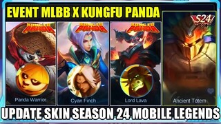 UPDATE EVENT KOLABORASI MLBB X KUNGFU PANDA DAN KONFIRMASI SKIN SEASON 24 MOBILE LEGENDS