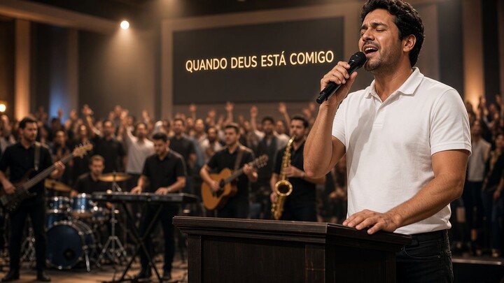 QUANDO DEUS ESTÁ COMIGO | Gospel Sertanejo Worship | Louvor de Fé e Confiança