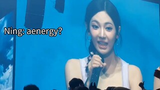 印尼mys在大合照结束后一直在喊aenergy 最后是宁宁猜出来了! 还来了全场大合唱～