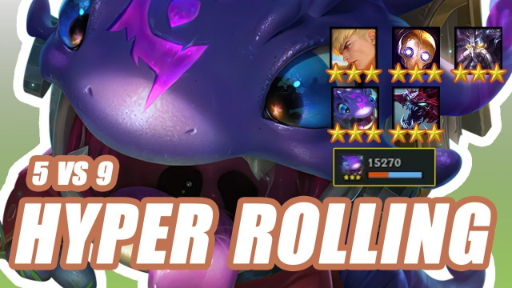 TFT SET 6 - ĐTCL 6_ Đội hình Hyper Roll 5vs9, Kog'maw ⭐⭐⭐ không dưới 10k damage